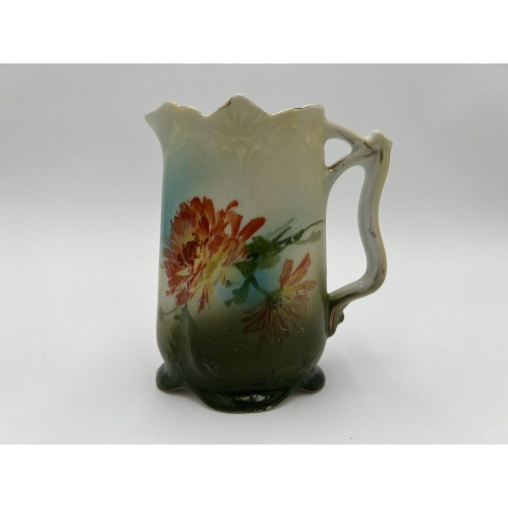 Antique Victoria Austria Hand Painted Altrohlau Small Pitcher Creamer